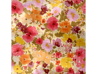 Hydrofiel Stof Digitale Print – Zomerbloemen