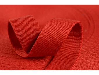 Tassenband Katoen Rood 40mm
