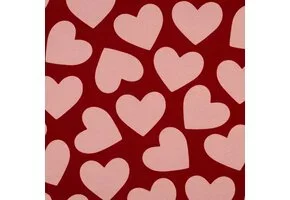 Soft Sweat Stof Grote Harten – Rood