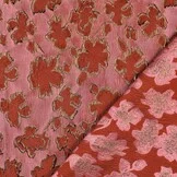 Jacquard Bloemen Oud Roze – Luxe & Trendy Geweven Stof