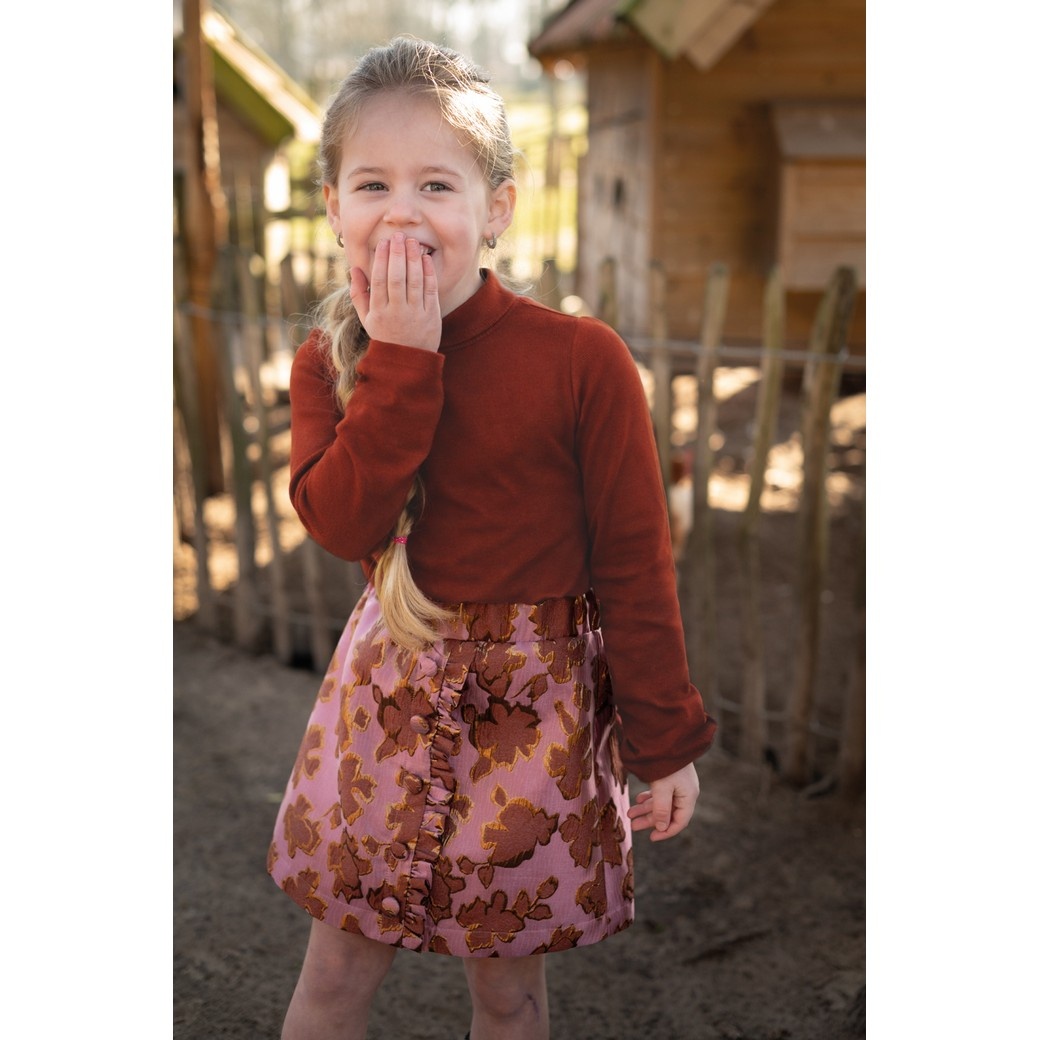 Jacquard Bloemen Oud Roze – Luxe & Trendy Geweven Stof