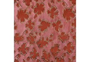 Jacquard Bloemen Oud Roze