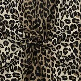 Stretch Katoen Twill Luipaardprint Bruin – Stoer & Rekbaar