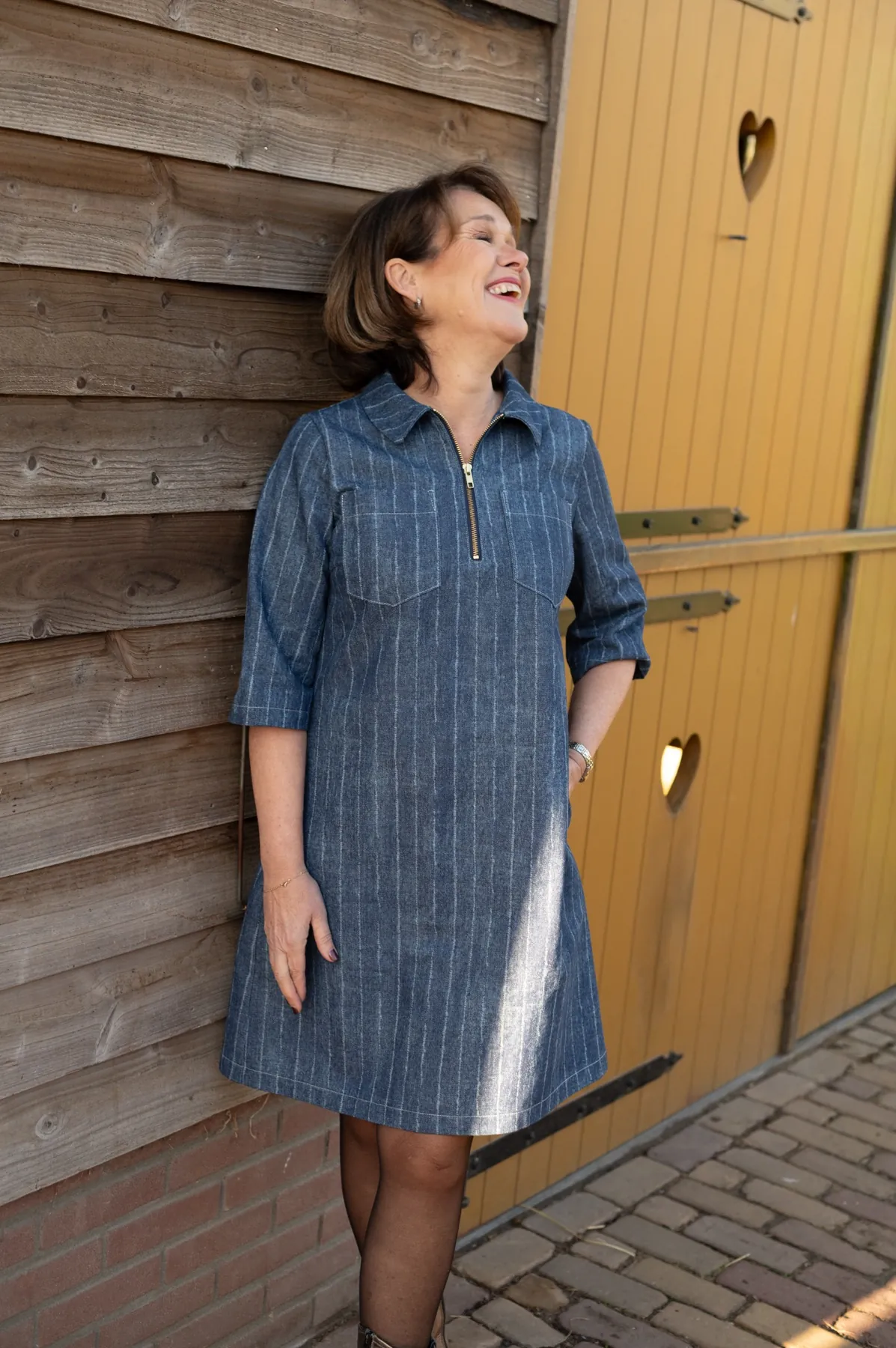 Denim Strepen Indigo – Stevig, Trendy & Veelzijdig