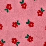 Teddy Stof Bloemen Zacht Roze – Zacht, Warm & Trendy