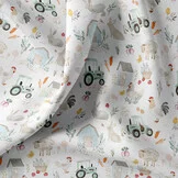 Katoen Poplin Boerderij Dieren – Zacht & Lief