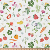Katoen Poplin Groenten & Fruit – Fris & Vrolijk