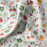Katoen Poplin Groenten & Fruit – Fris & Vrolijk