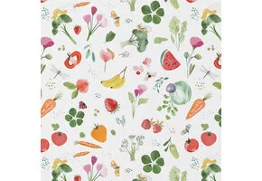 Katoen Poplin Stof – Groenten & Fruit