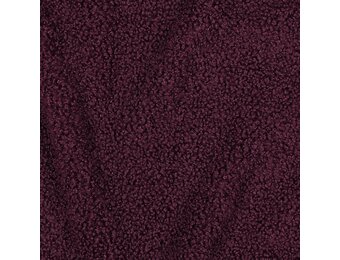 Teddy Fur Stof - Aubergine
