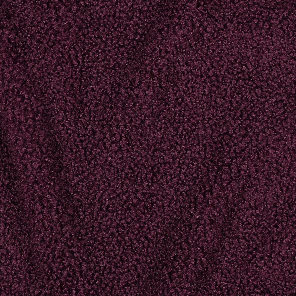 Teddy Fur Stof Aubergine – Zacht, Warm & Knus