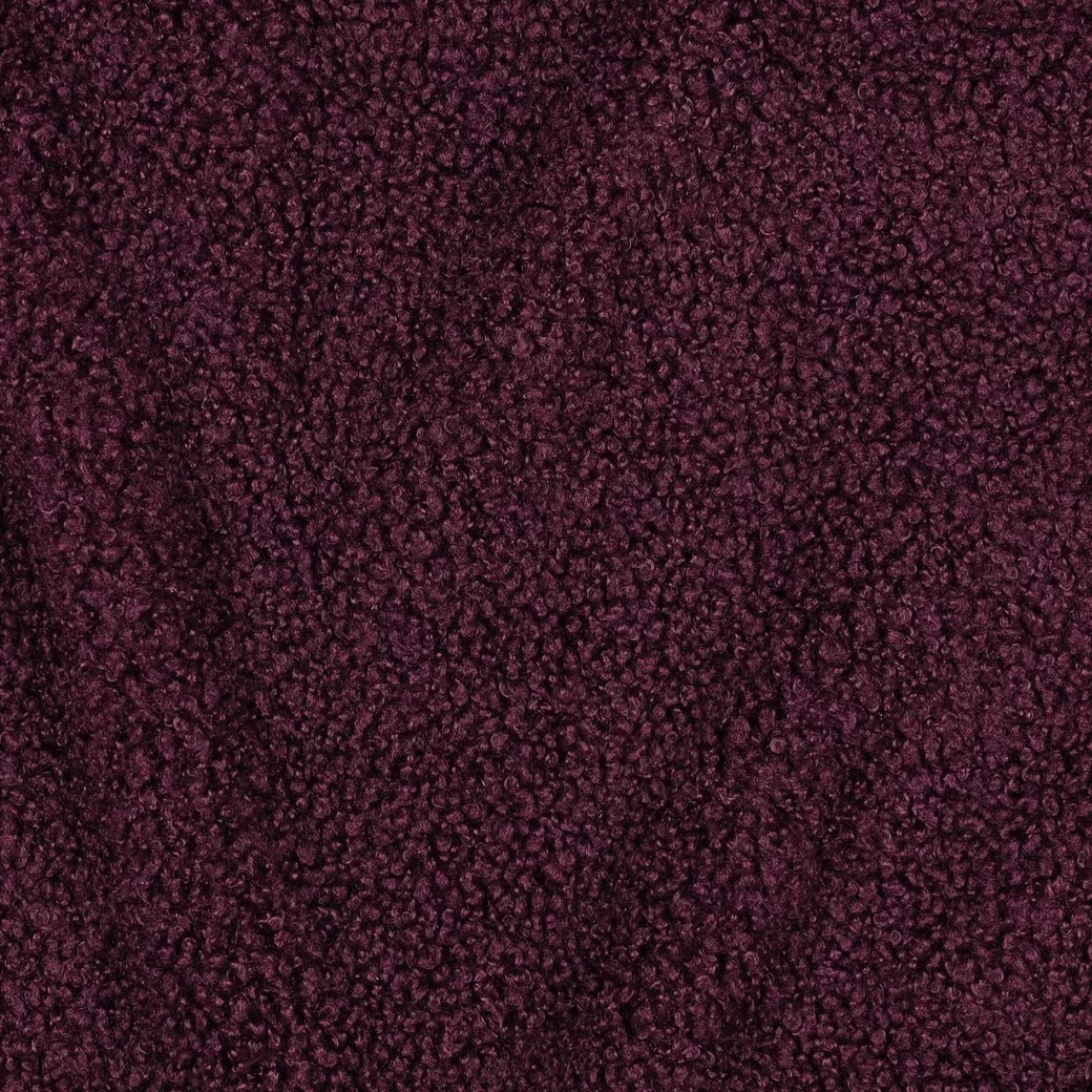 Teddy Fur Stof Aubergine – Zacht, Warm & Knus