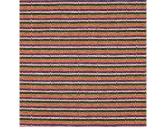 Gebreide Jacquard Stof Strepen – Multicolor
