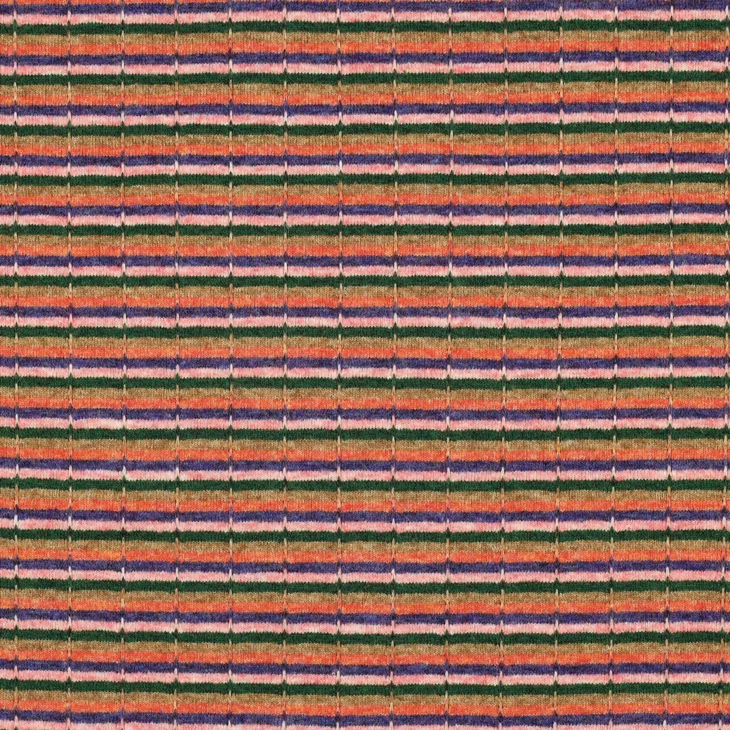 Gebreide Jacquard Strepen Multicolor – Speels & Zacht