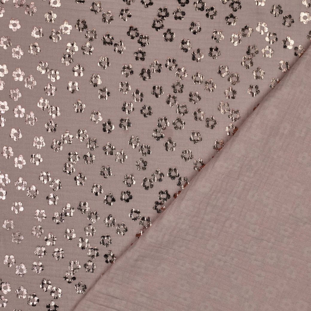 Hydrofiel Foil Madeliefjes Zachtroze – By Poppy  meets Pommé