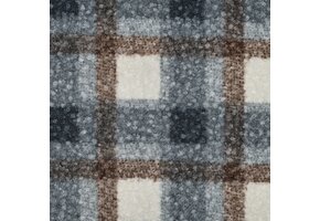 Bouclé Stof Ruiten - Blauw