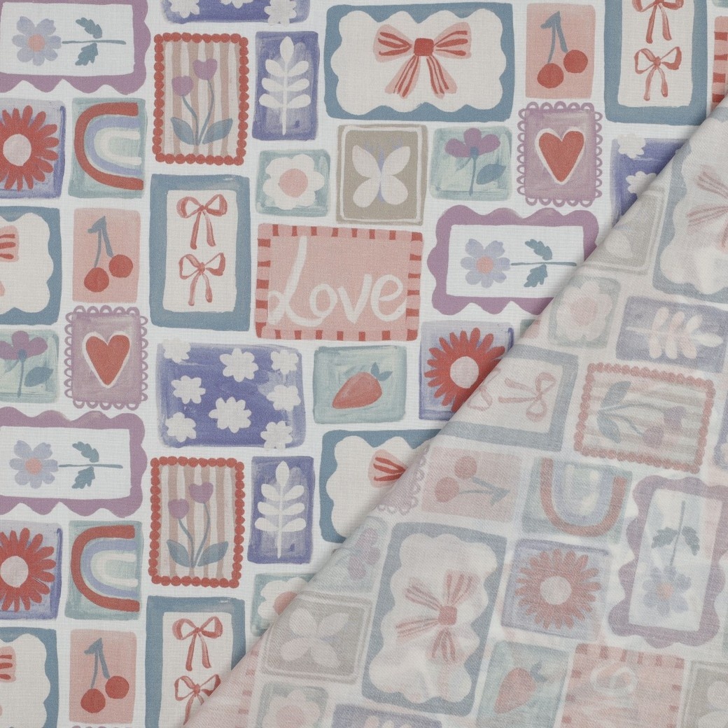 Poplin Katoen Patchwork Multi – Speels, Trendy & Uniek