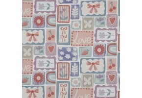 Poplin Katoen Digitale Print – Patchwork – Multi