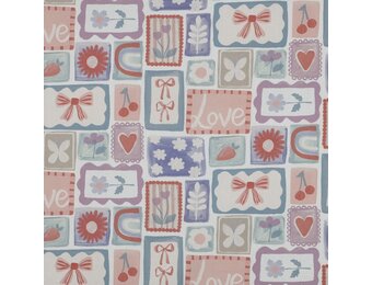Poplin Katoen Digitale Print – Patchwork – Multi