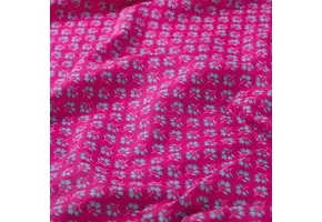 Katoen Voile Stof – Abstract – Fuchsia