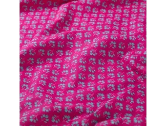 Katoen Voile Stof – Abstract – Fuchsia