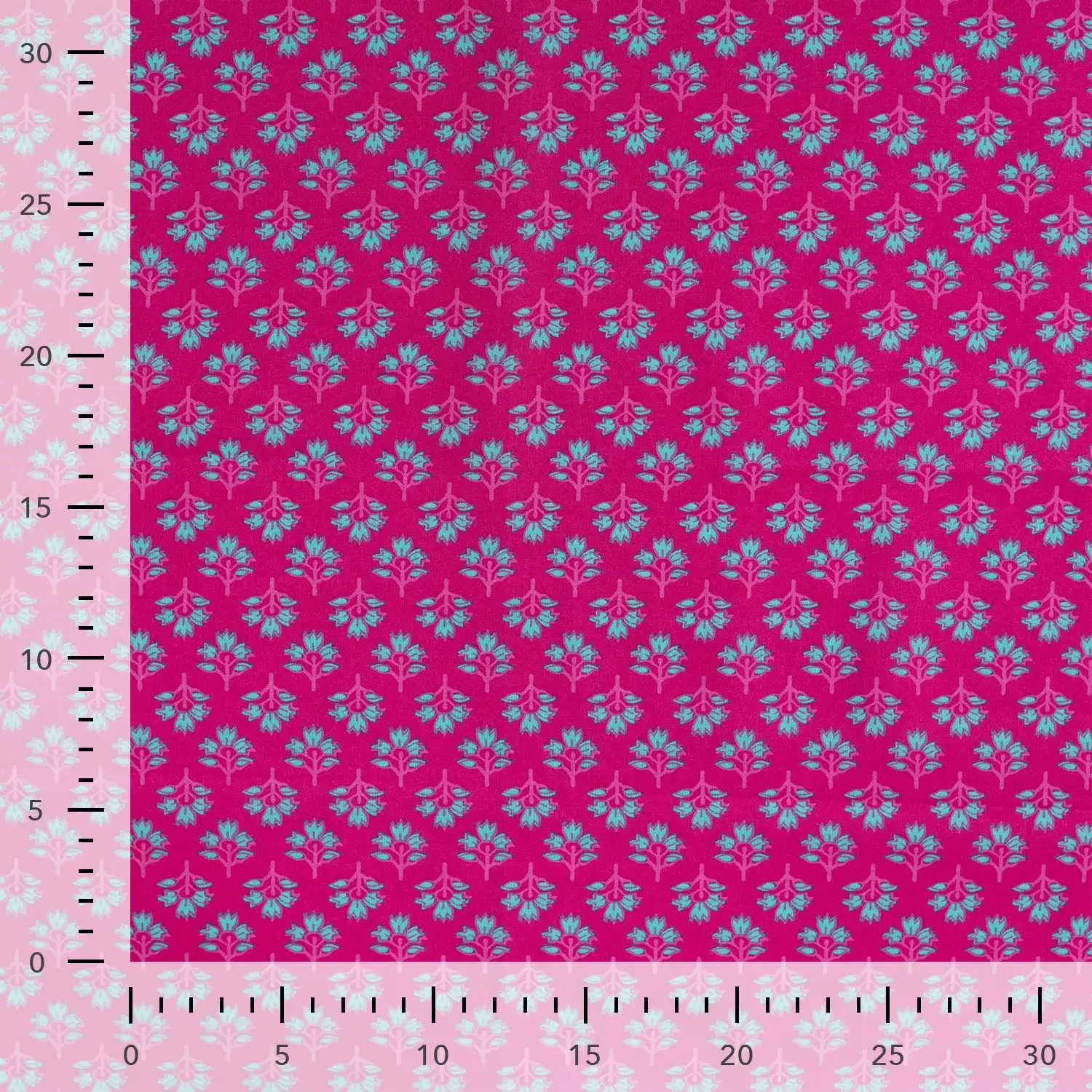 Katoen Voile Abstract Fuchsia – Licht, Luchtig & Zomers