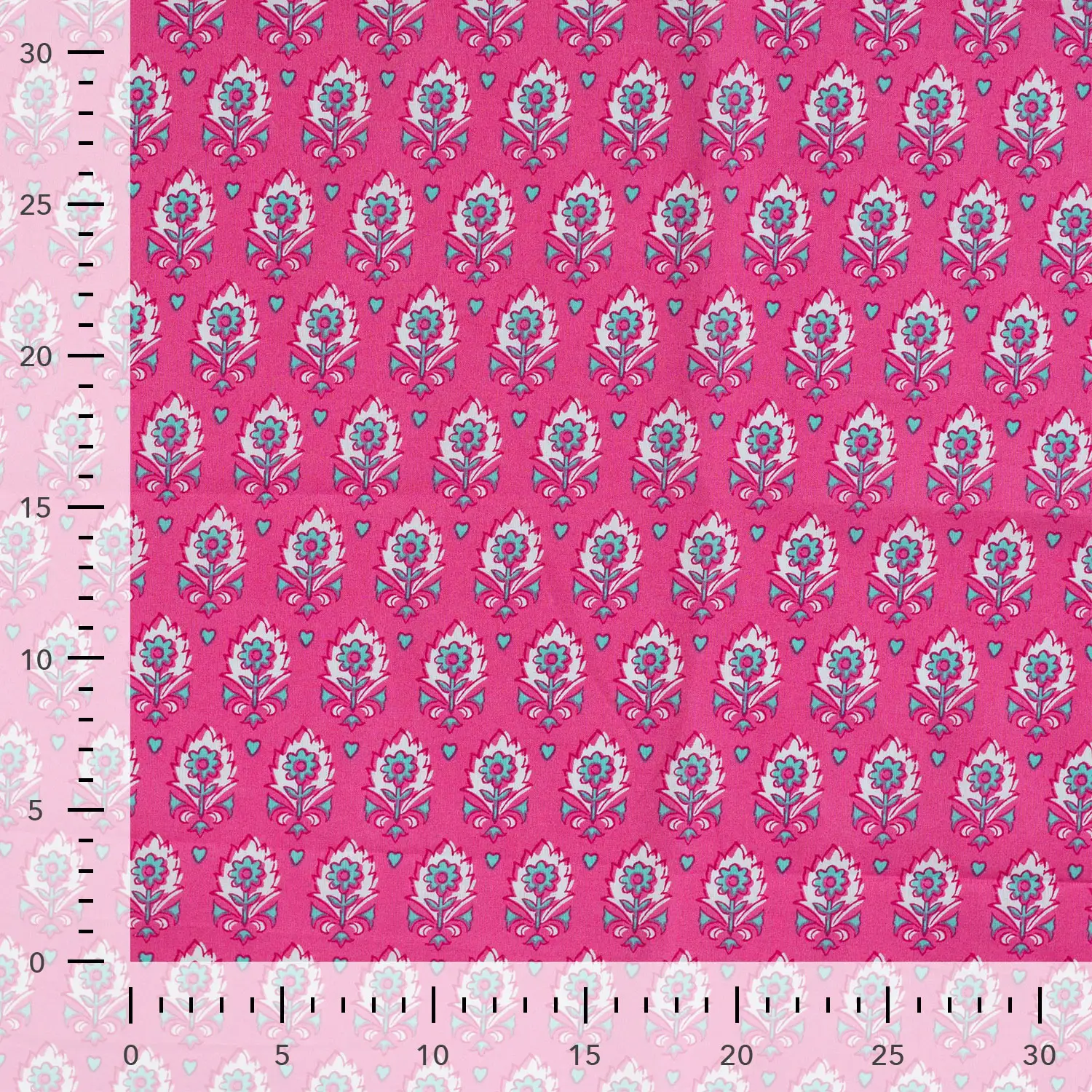 Katoen Voile Bloemen Fuchsia – Licht, Luchtig & Zomers
