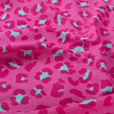Katoen Voile Panter Fuchsia – Licht, Luchtig & Opvallend