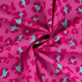 Katoen Voile Panter Fuchsia – Licht, Luchtig & Opvallend