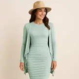 Bamboe Jersey Stof Pastel Groen – Zacht, Rekbaar & Ademend