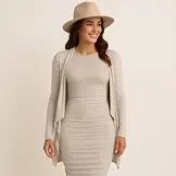 Bamboe Jersey Stof Licht Beige – Zacht, Rekbaar & Ademend