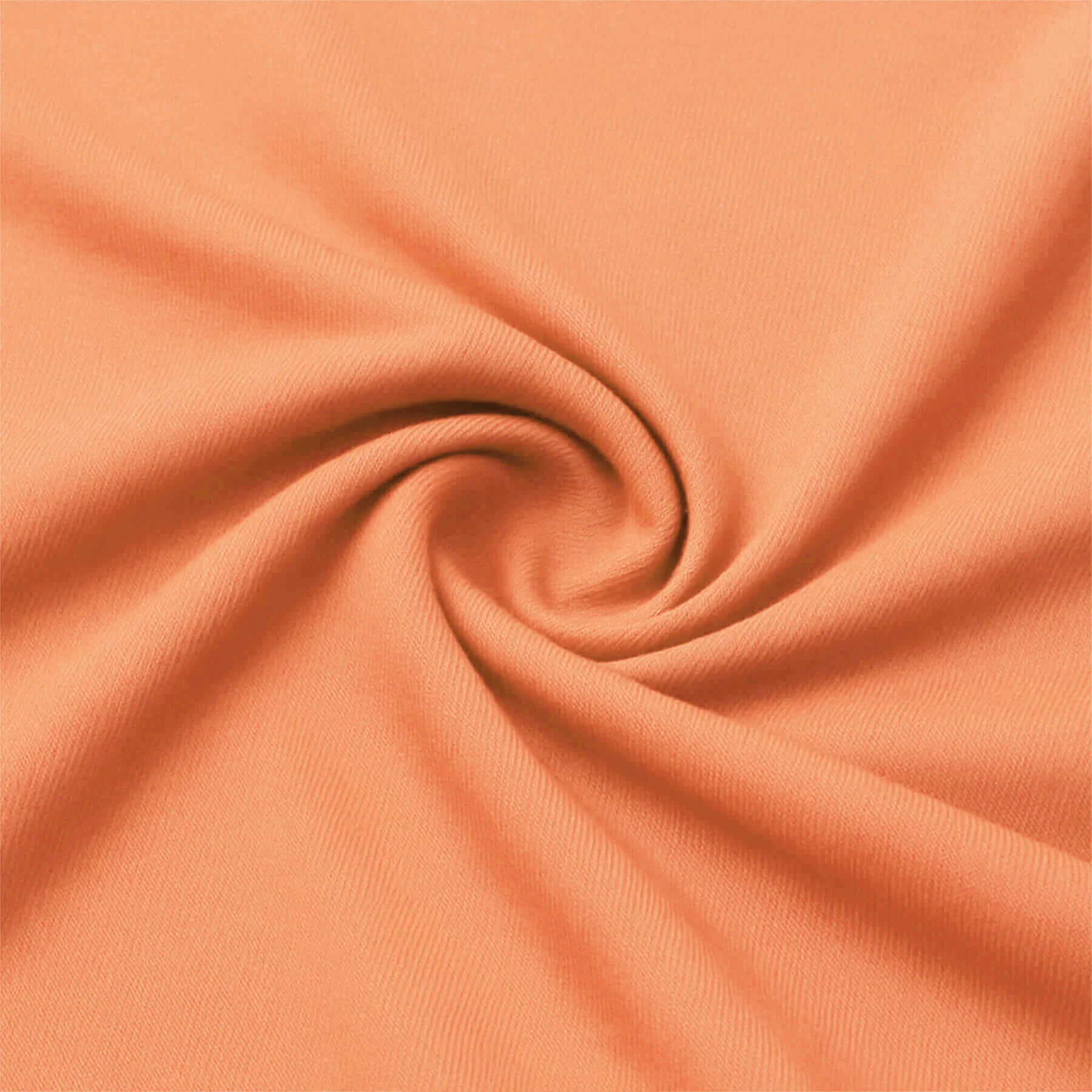 Bamboe Jersey Stof Pastel Oranje – Zacht, Rekbaar & Ademend