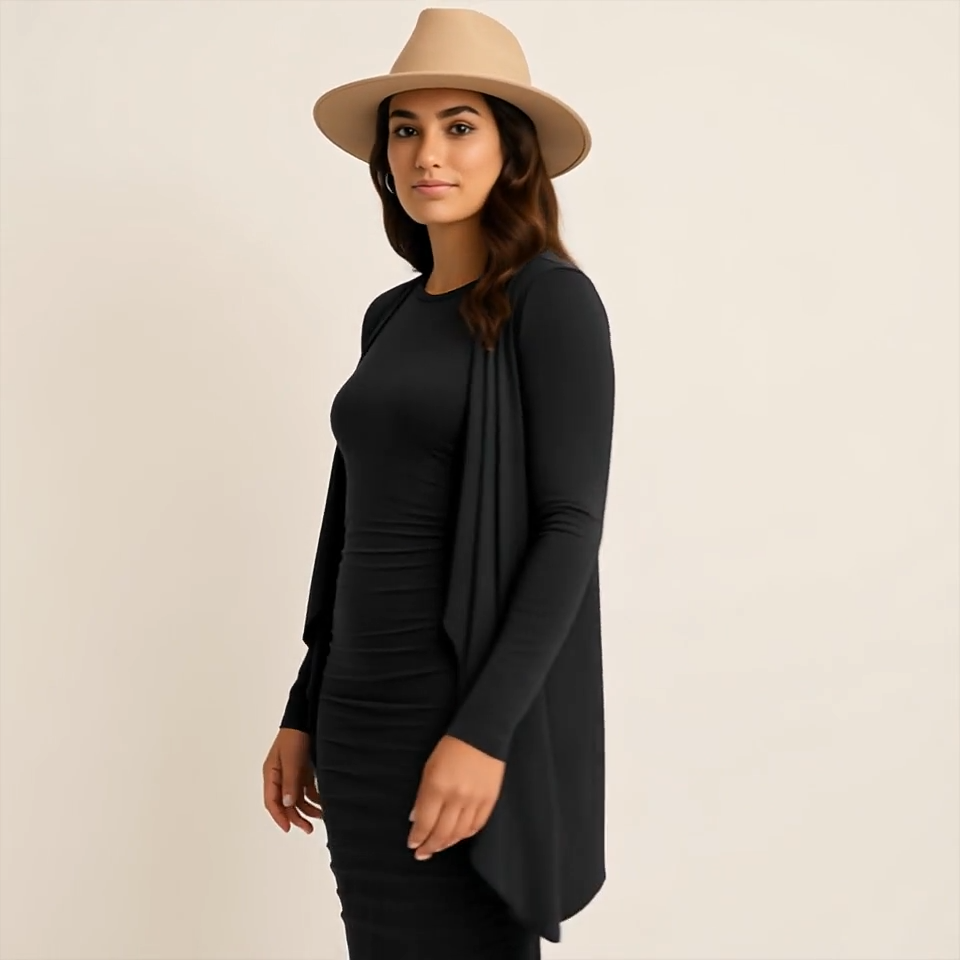 Bamboe Jersey Stof Zwart – Zacht, Rekbaar & Ademend