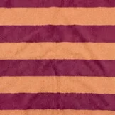 Badstof Jersey Bouclé Sunset/Bordeaux – Zacht & Retro