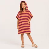 Badstof Jersey Bouclé Sunset/Bordeaux – Zacht & Retro
