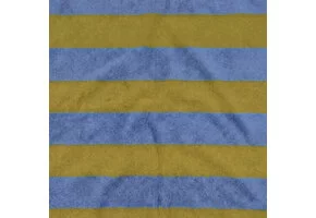 Badstof Jersey Bouclé Strepen – Jeansblauw/Olijfgroen
