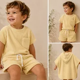 Badstof Jersey Vanillegeel – 100% Katoen