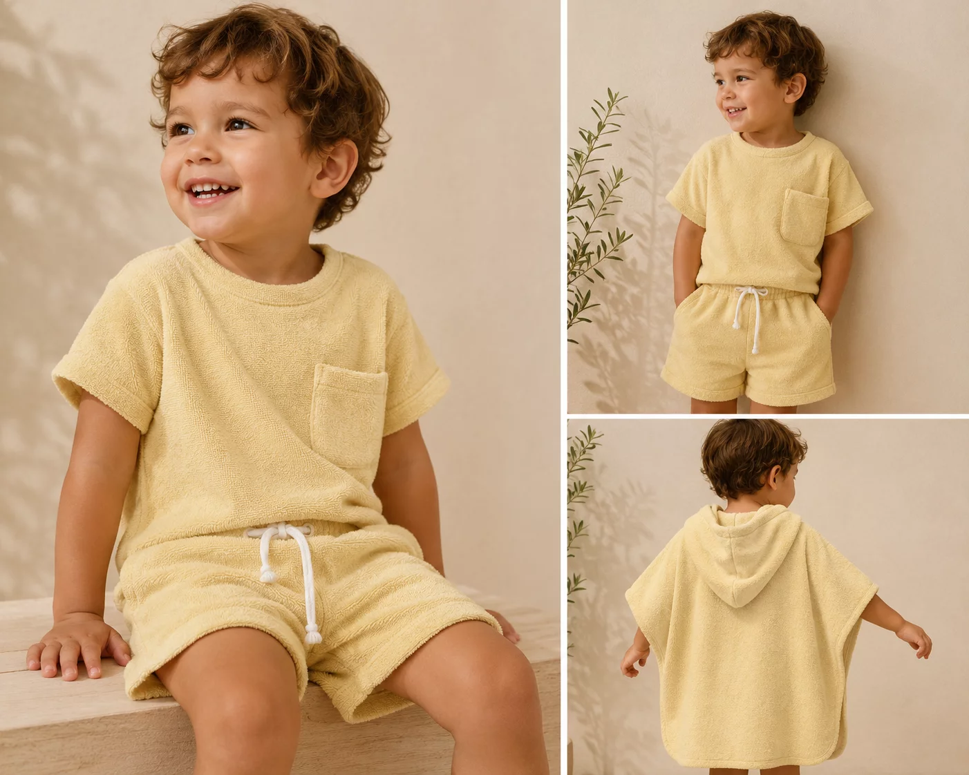 Badstof Jersey Vanillegeel – 100% Katoen