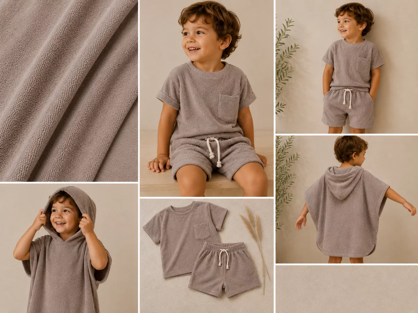 Badstof Jersey Taupe – 100% Katoen