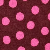 Teddy Stof Dots Bordeaux – Zacht, Warm & Trendy