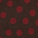 Teddy Stof Dots Donkerbruin – Zacht, Warm & Trendy