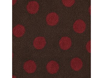Teddy Stof Dots – Donkerbruin