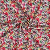 Stepped Voile Katoen Bloemen Gebroken Wit – Gewatteerd & Trendy