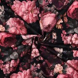 Sweat Digitale Print Bloemen Zwart – Trendy & Stijlvol