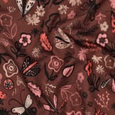 Sweat Digitale Print Bloemen Bruin – Zacht & Speels