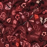 Sweat Digitale Print Bloemen Bordeaux – Zacht & Speels