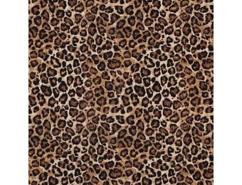 Jersey Katoen Stof Digitale Print – Panter Camel