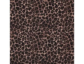 Jersey Katoen Stof Digitale Print – Panter Bruin