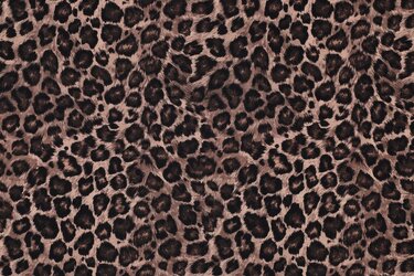 Jersey Katoen Stof Digitale Print – Panter Bruin