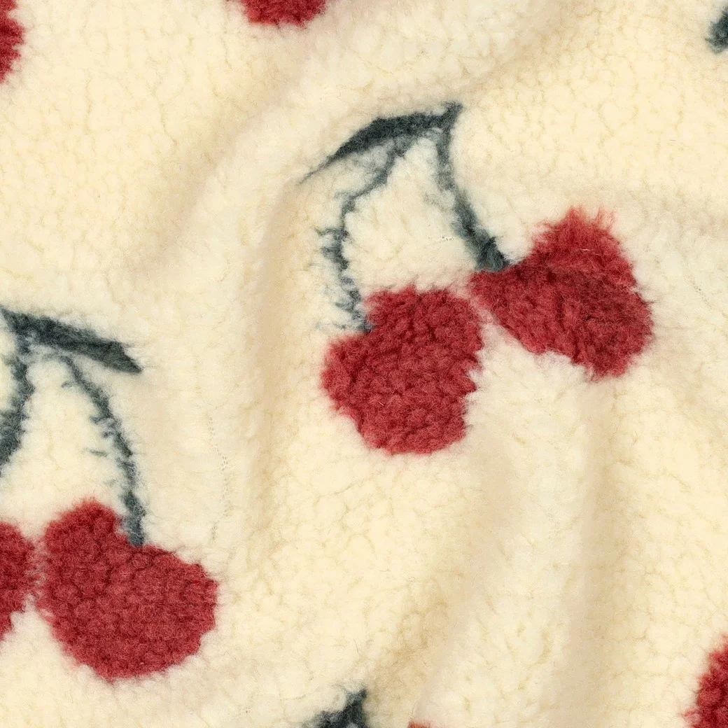 Teddy Stof Kersen Ecru – Zacht, Warm & Speels
